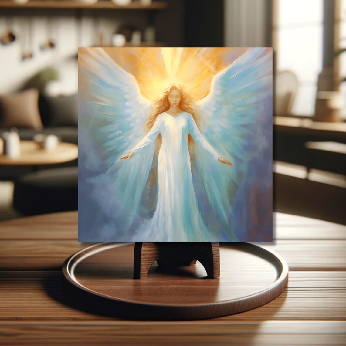 Heavens Angel Ceramic Tile, Religious Art - Image 4