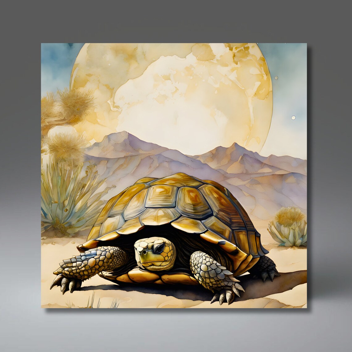 Desert Southwest Turtle Ceramic Tile, Southwestern Decor