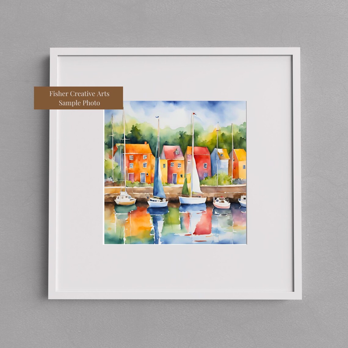 Watercolor Sailboats Beach Art Print, Coastal Decor - Image 2
