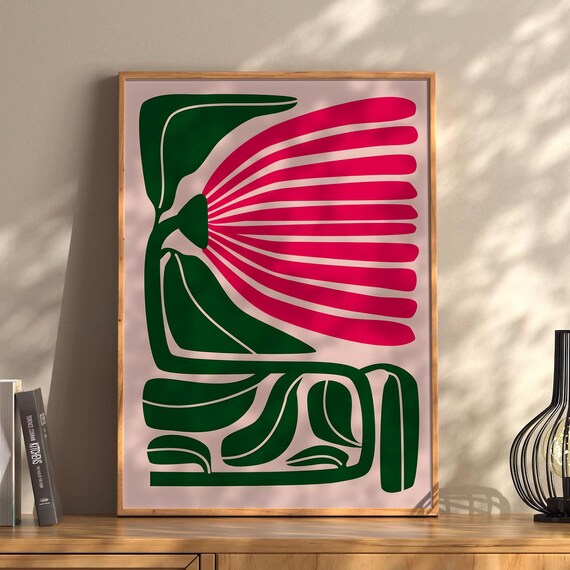 Henri Matisse Flower Boho Style Exhibition Poster Eclectic Prints Gallery Wall Art Retro Trendy Instant