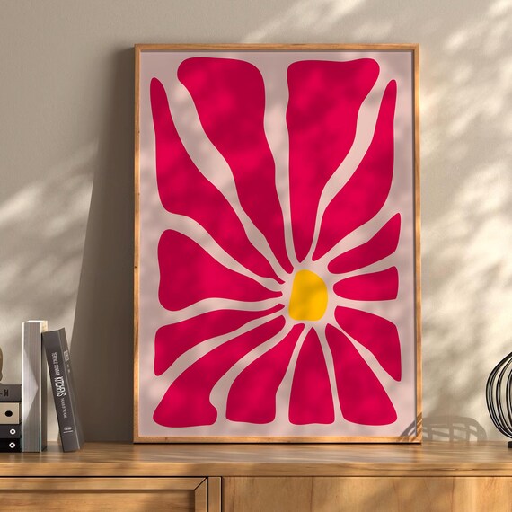 Henri Matisse Flower Boho Style Exhibition Poster Eclectic Prints Gallery Wall Art Retro Trendy Instant