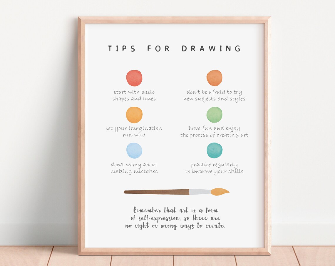 Rainbow Classroom Decor Educational Poster Art Print