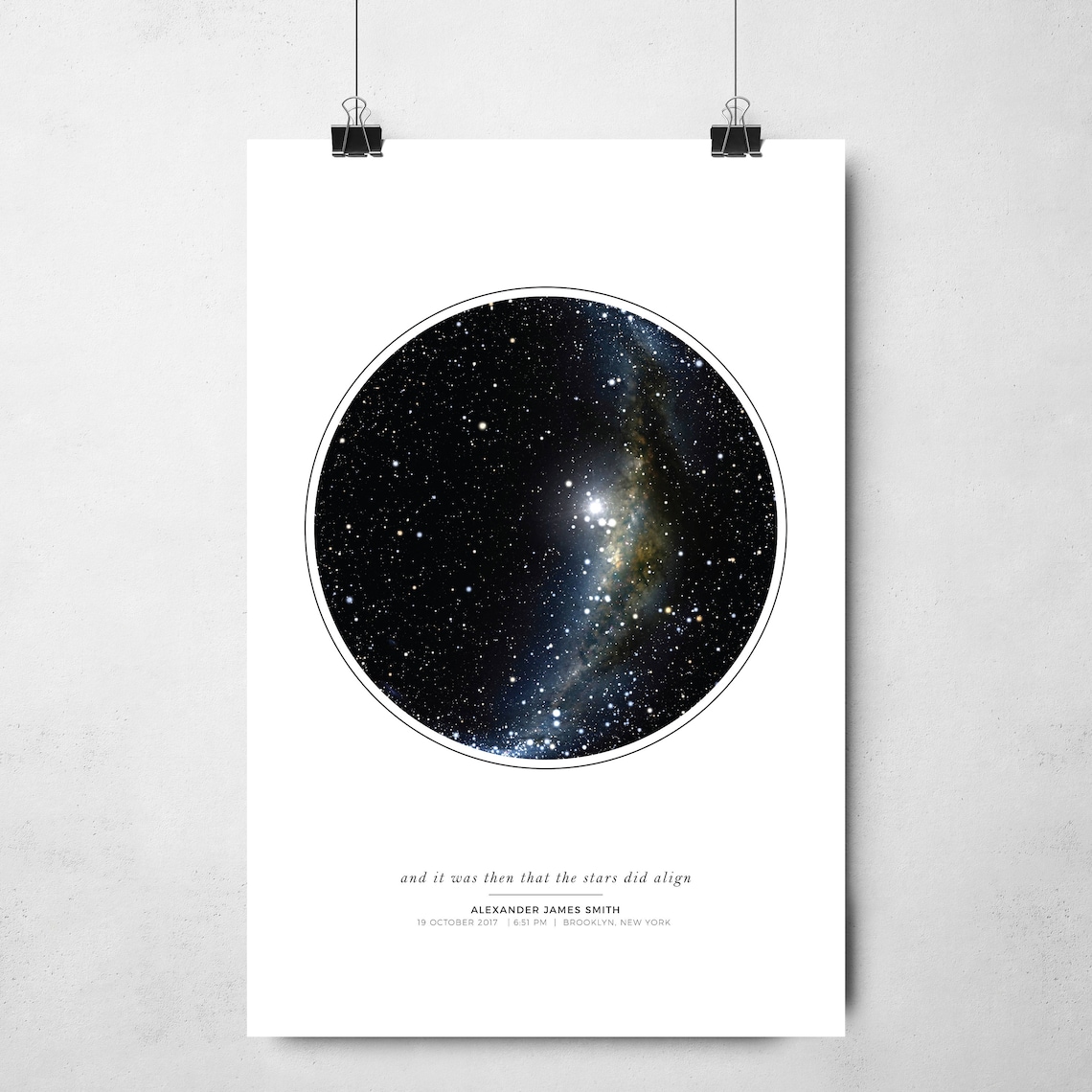 Personalized Star Map Gift, Night Sky Poster - Image 4