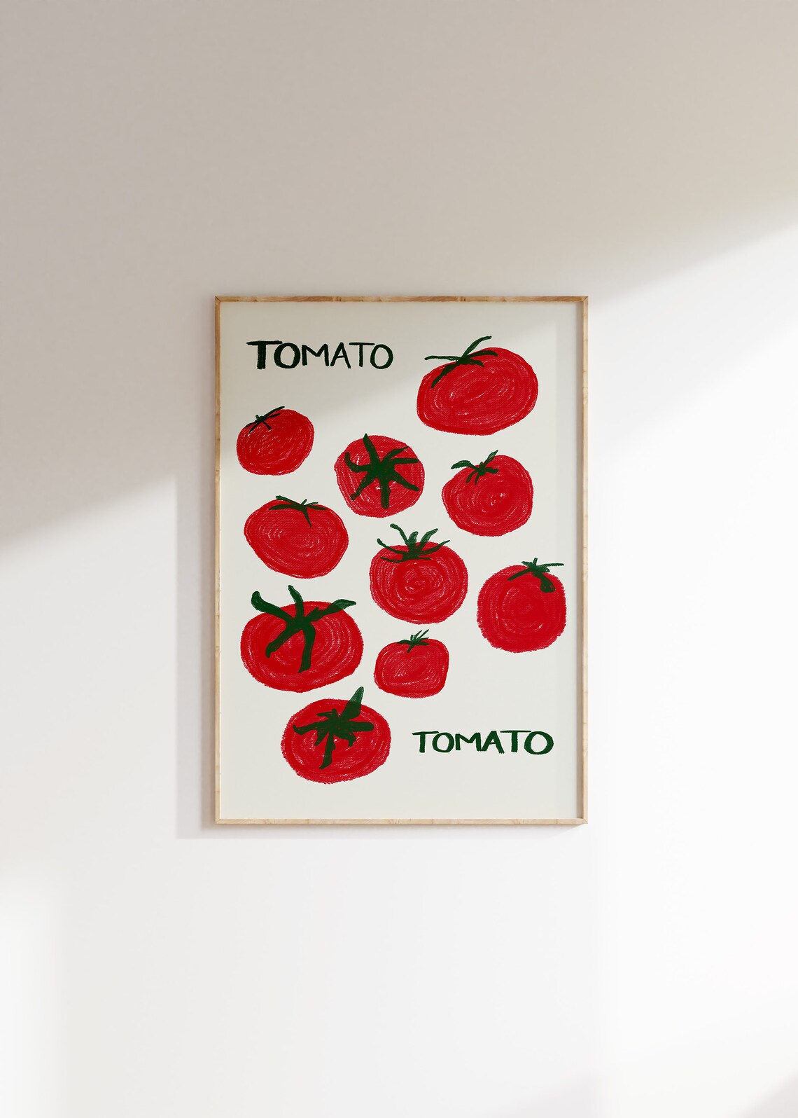 Tomato Print, Retro Kitchen Food Art Poster - Image 4