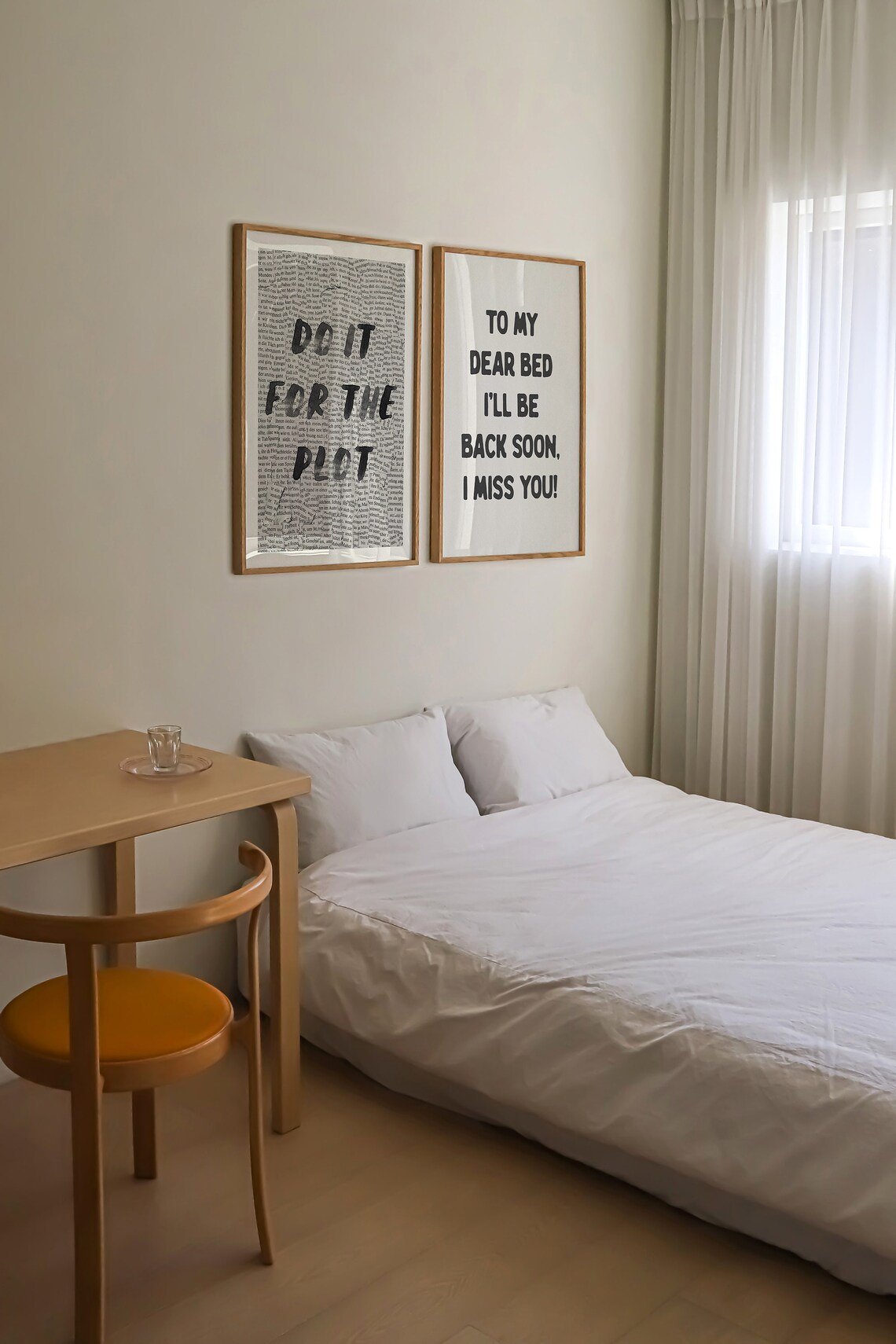 To My Dear Bed, I'll Be Back Soon Quote Art Print - Image 3