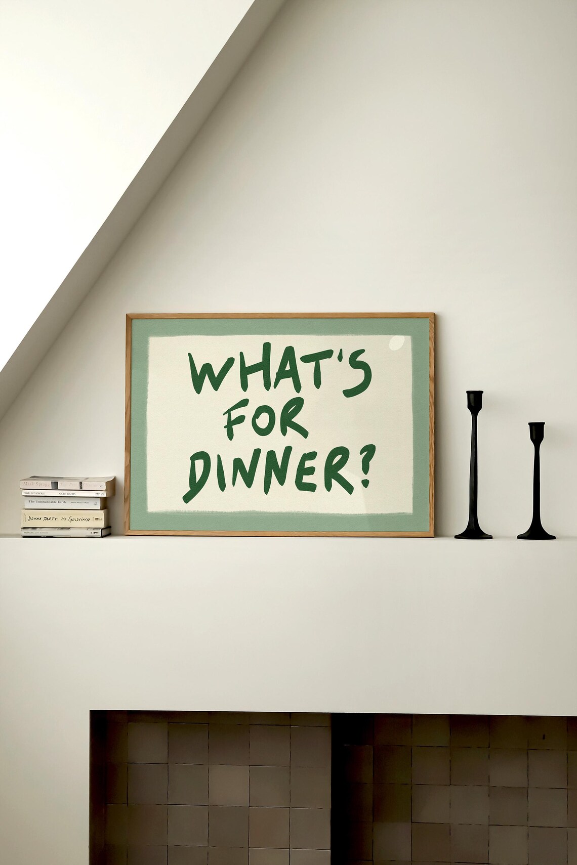 Whats For Dinner? Kitchen Typography Art Print - Image 3