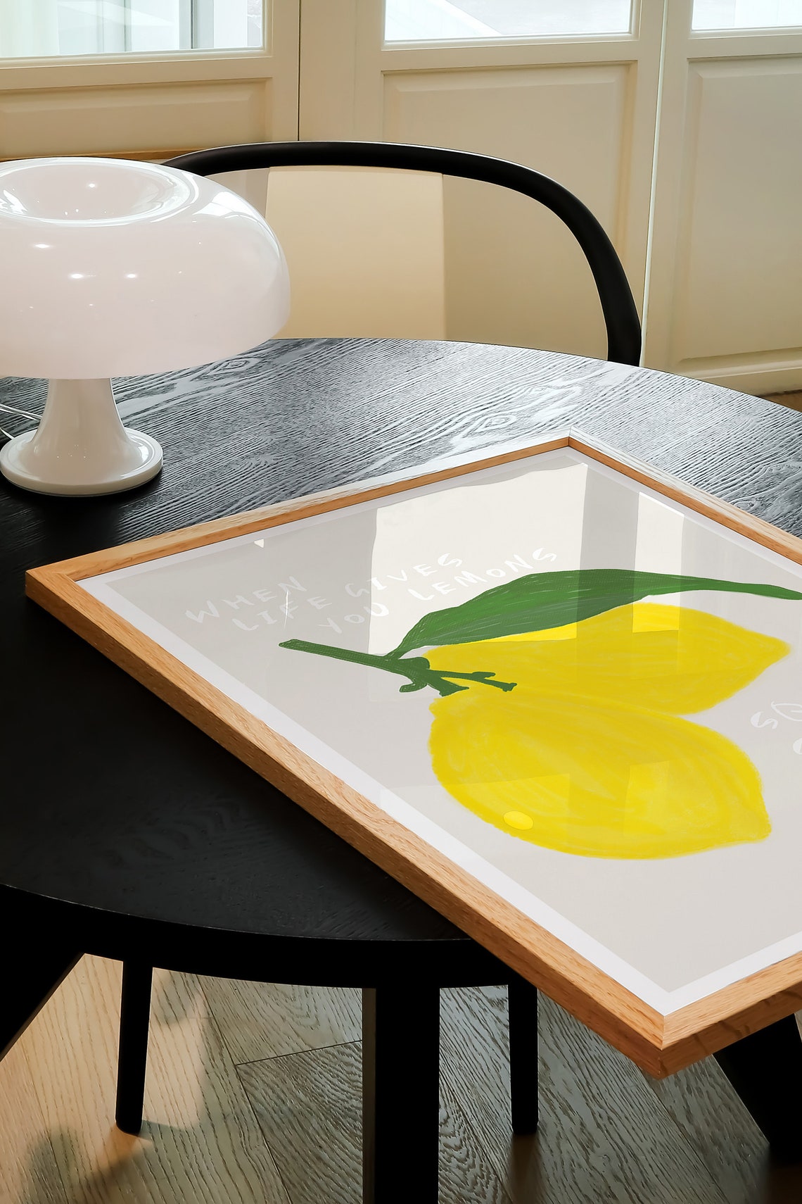 When Life Gives You Lemons Funny Cheeky Fruit Illustration Poster - Image 4