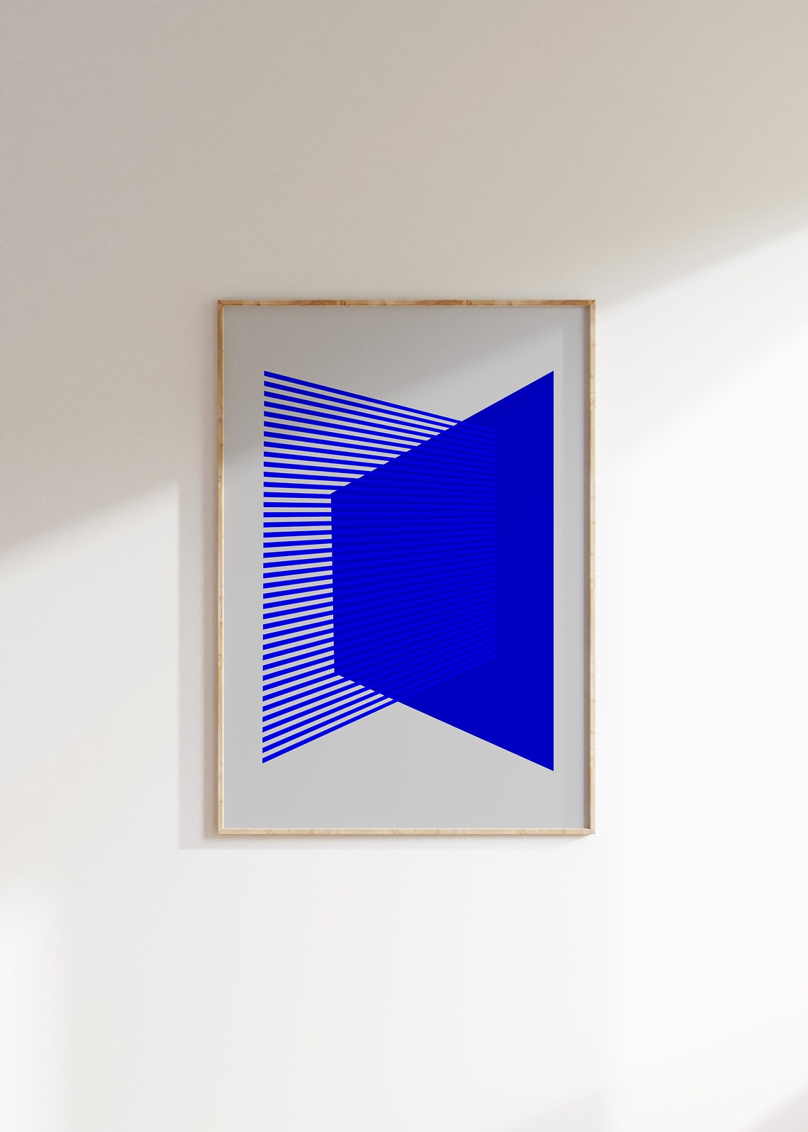 Electric Blue, Mid Century Modern Abstract - Image 4