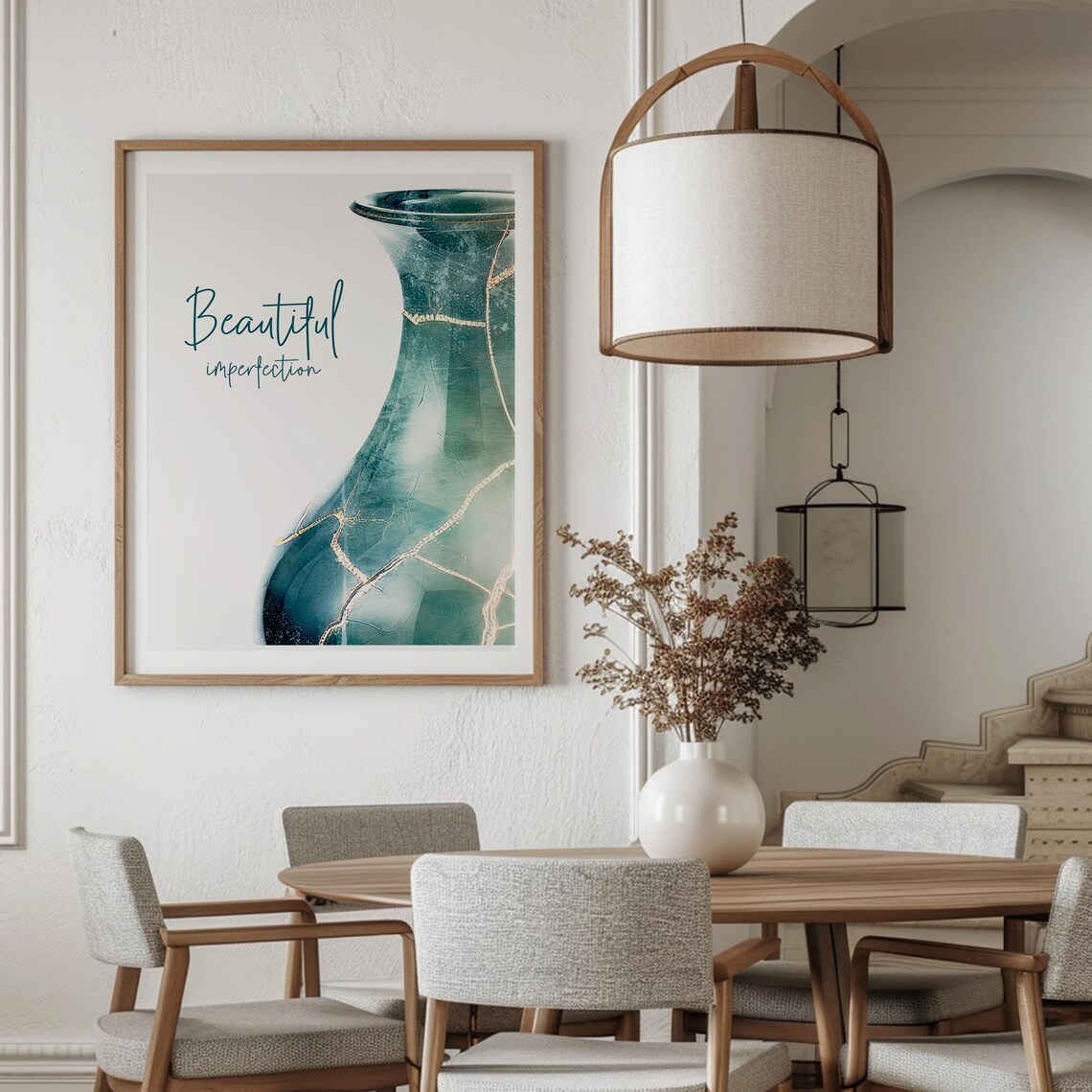 Beautiful Imperfection Kintsugi Vase Art Print, Japan - Image 2