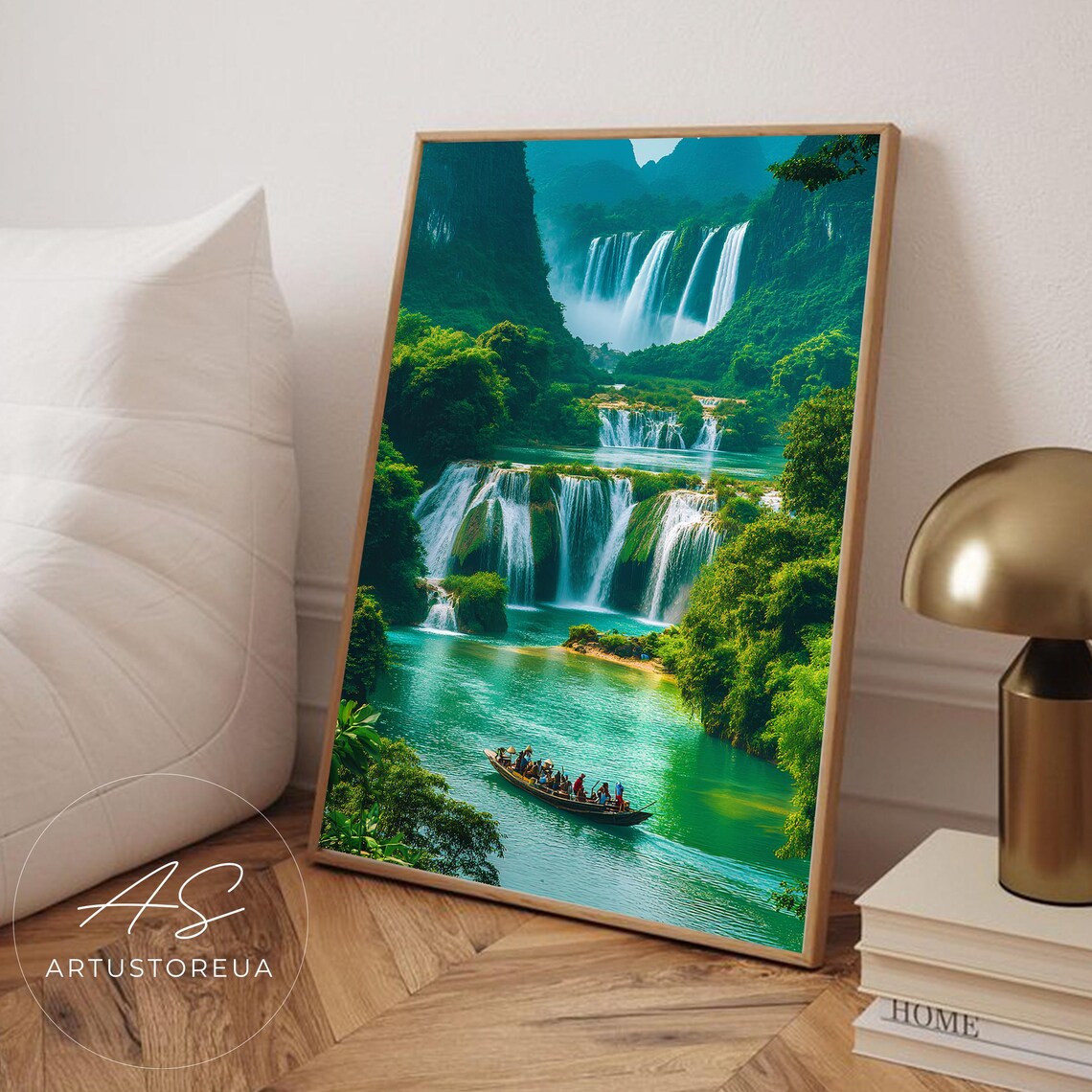 Ban Gioc Waterfalls, Vietnam Travel Poster