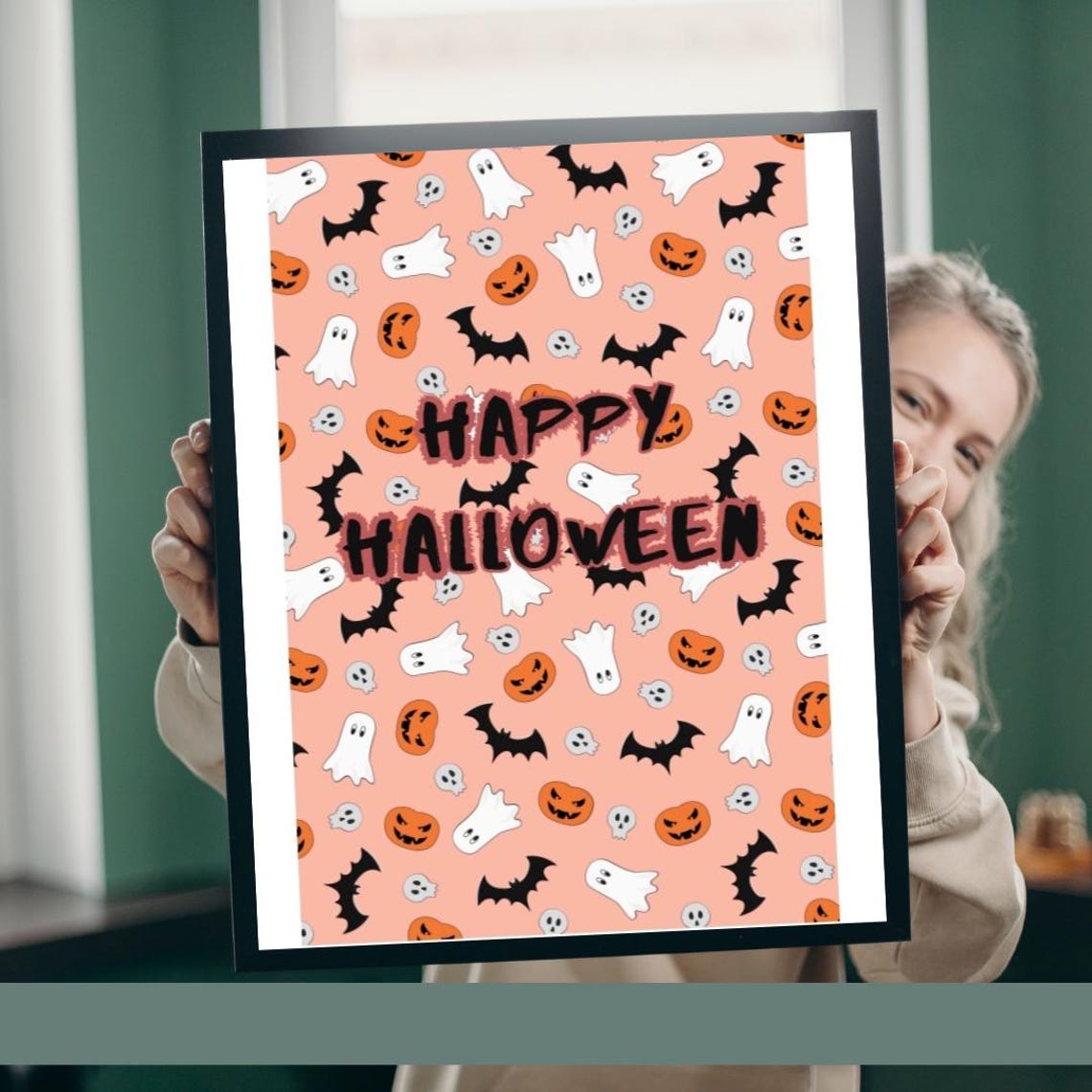 Halloween Wall Art Creepy And Cute Decor Instant
