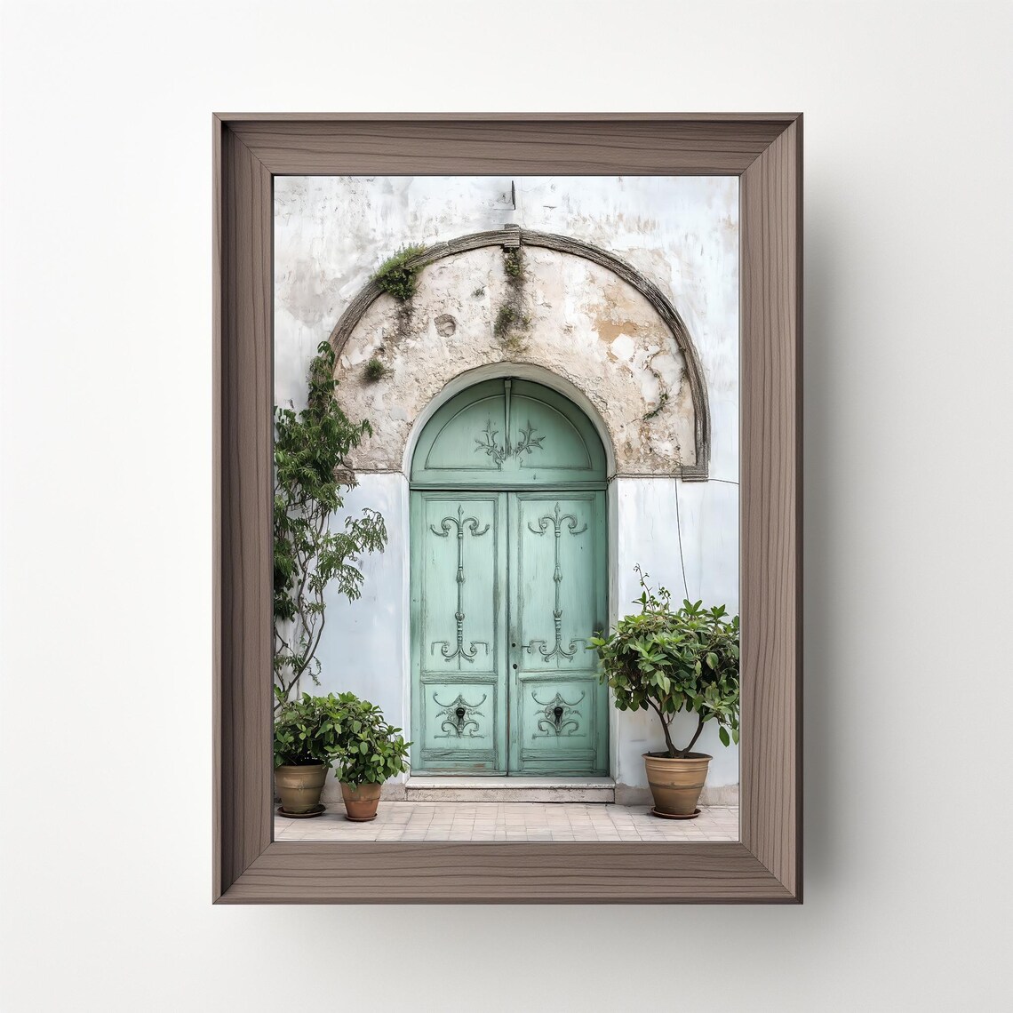 Boho Door Abstract Art Print, Green Home Decor - Image 5