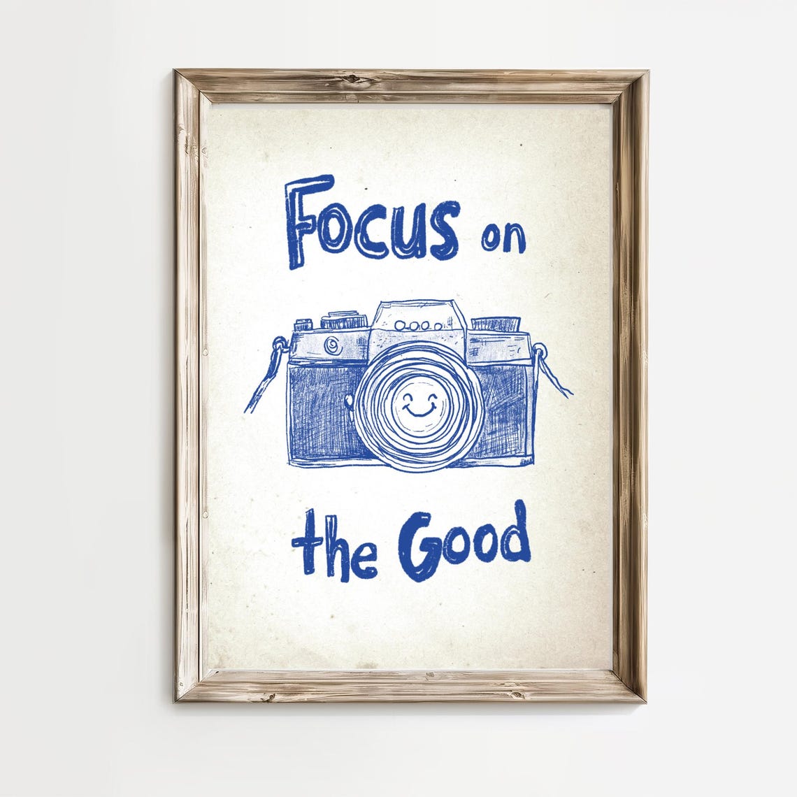 Retro Motivational Quote Poster Retro Camera Print Modern Retro Decor Motivational Prints Vintage Wall Art Poster Positivity Decor