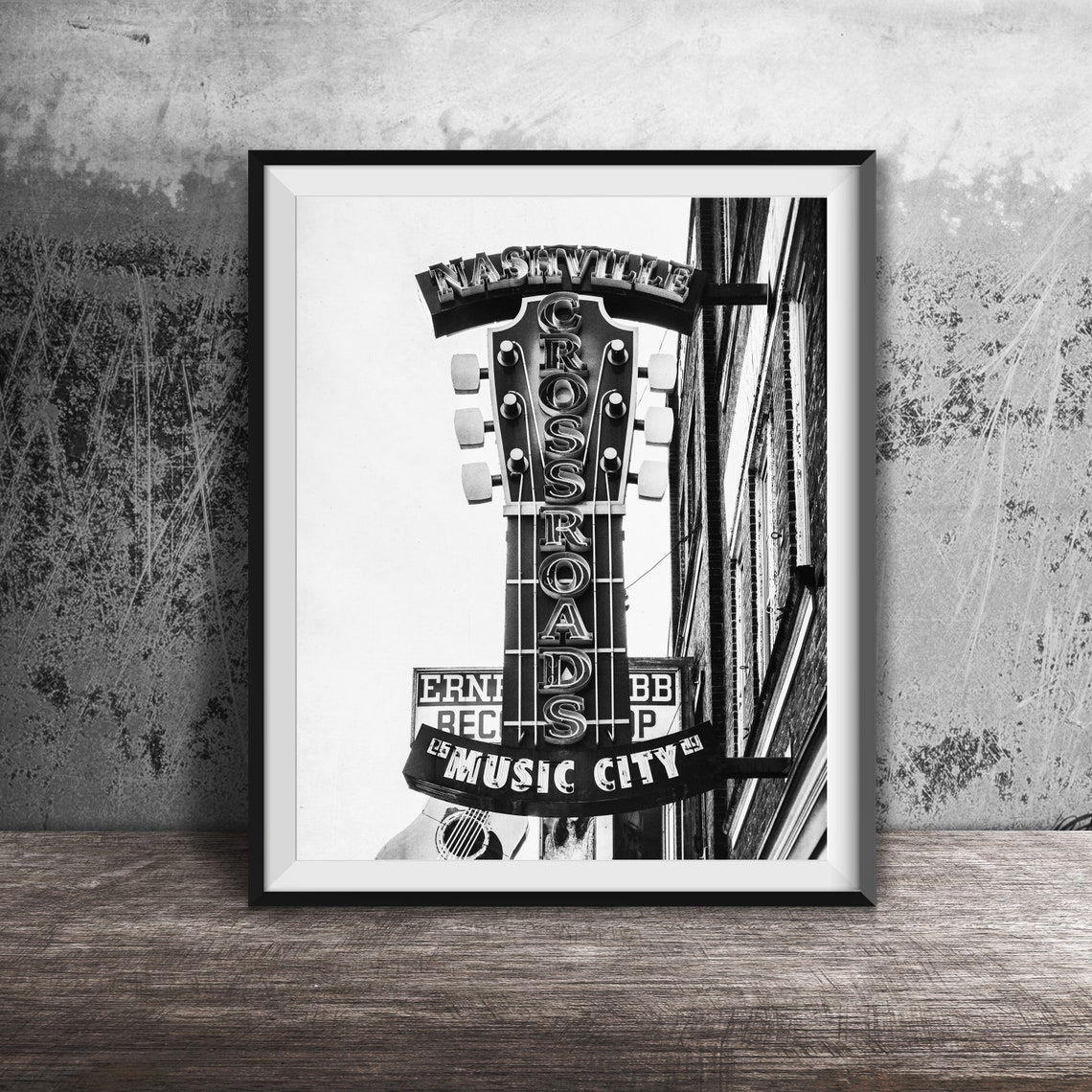 Nashville Crossroads Bar Sign Photography Unframed Wall Art Photo Broadway Music City Photography - Image 2