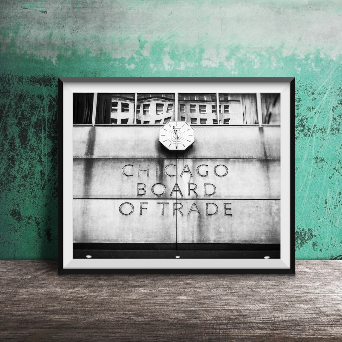Chicago Board of Trade Building Clock Architectural Sign Poster - Image 2