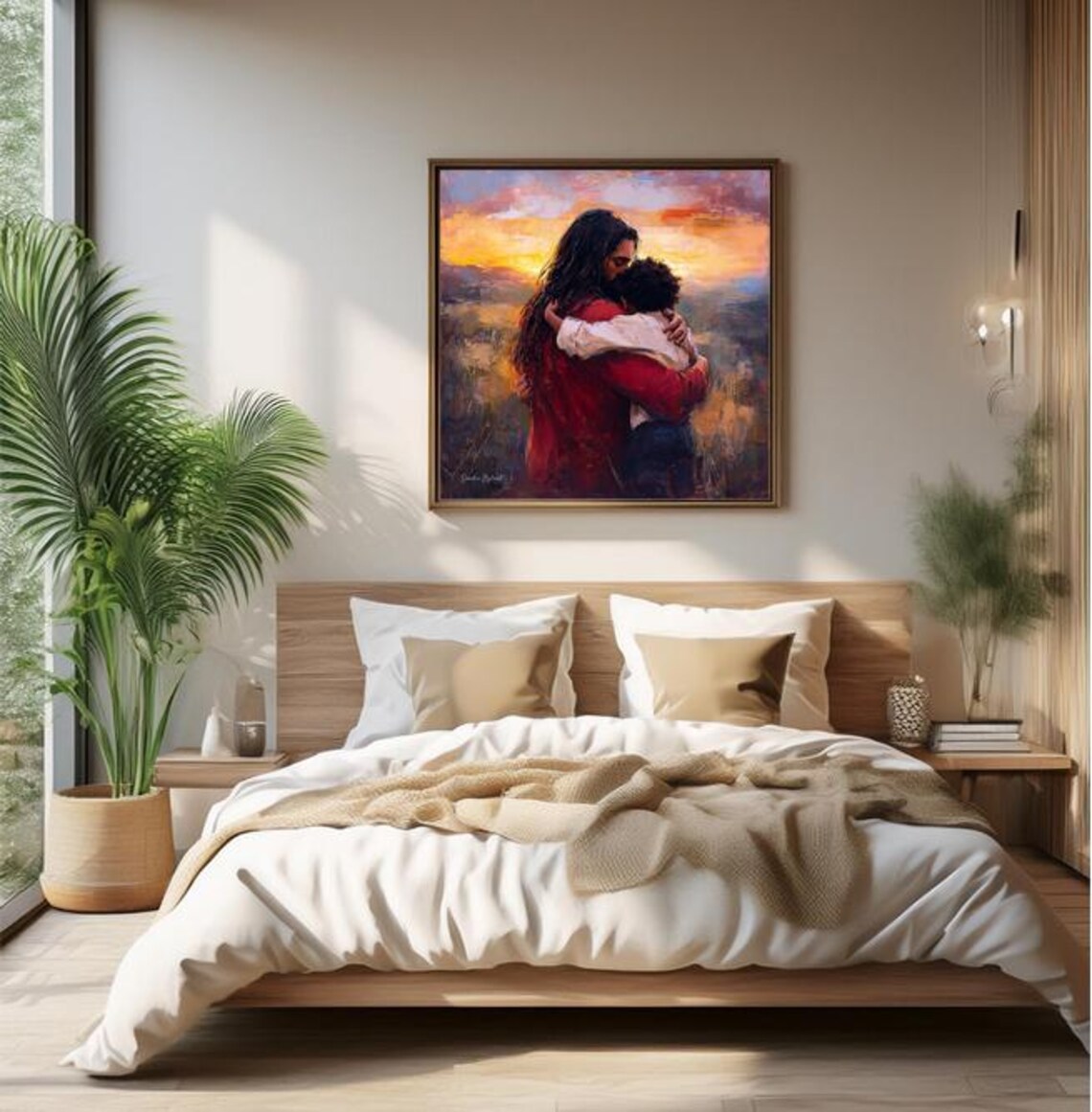 Jesus Hugging Black Child, Christian Family Gift - Image 2