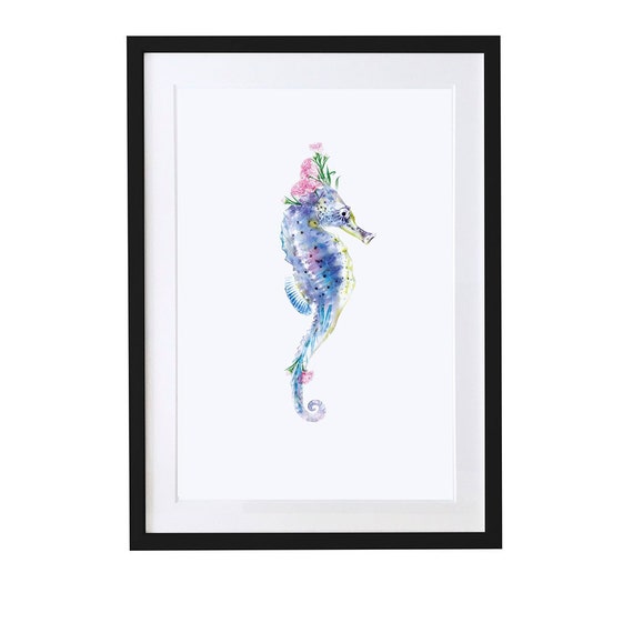 Seahorse Sea Life Art Print