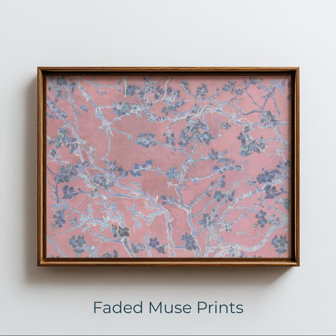 Van Gogh Inspired Floral Branch, Cottagecore Vintage Art Print