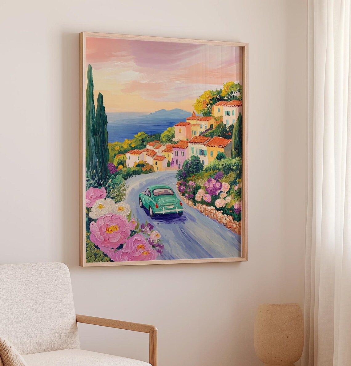 Vibrant Cityscape Travel Poster, Italy Contemporary - Image 2