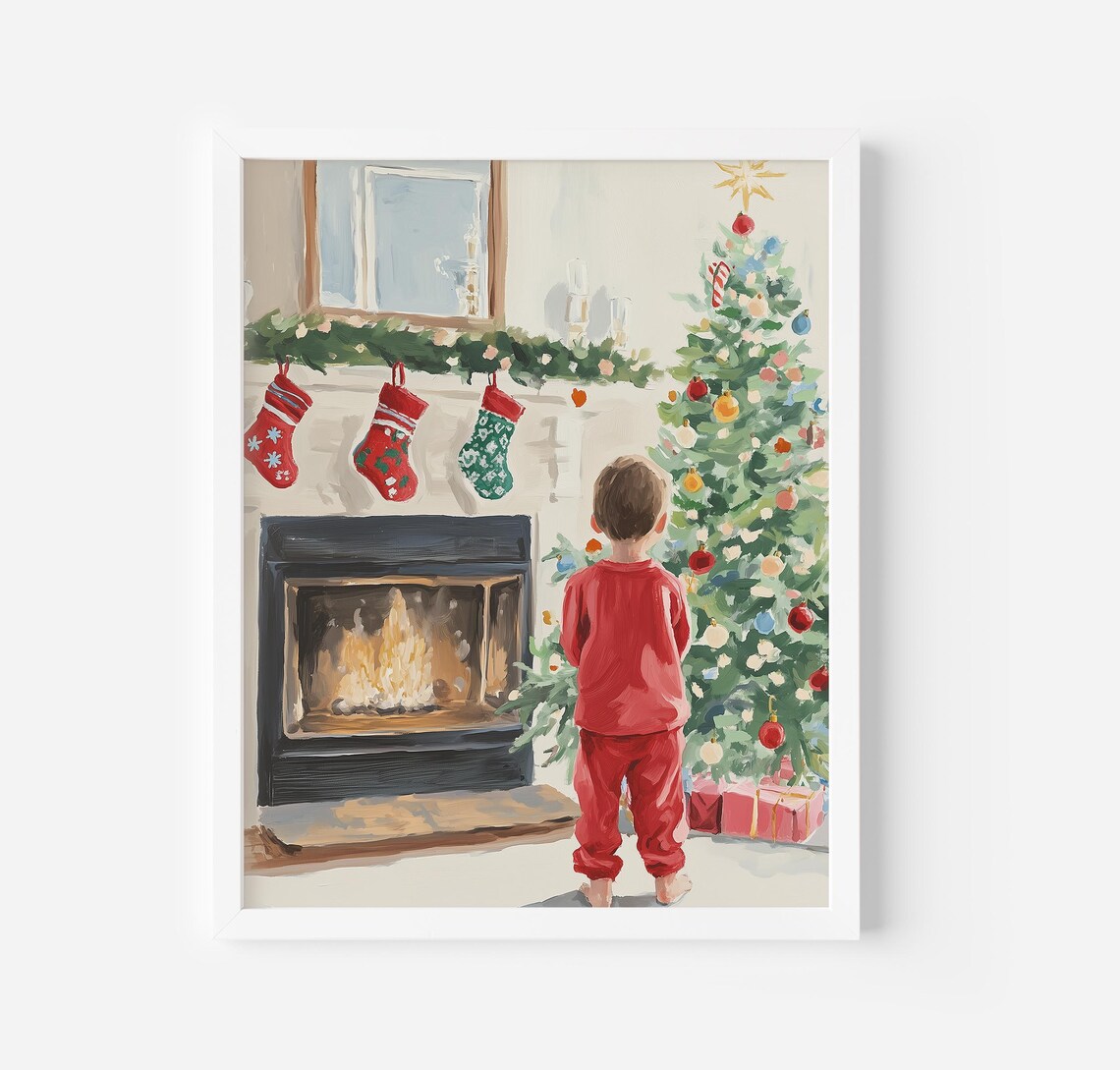 Christmas Morning Painting - Holiday Decor Art Print