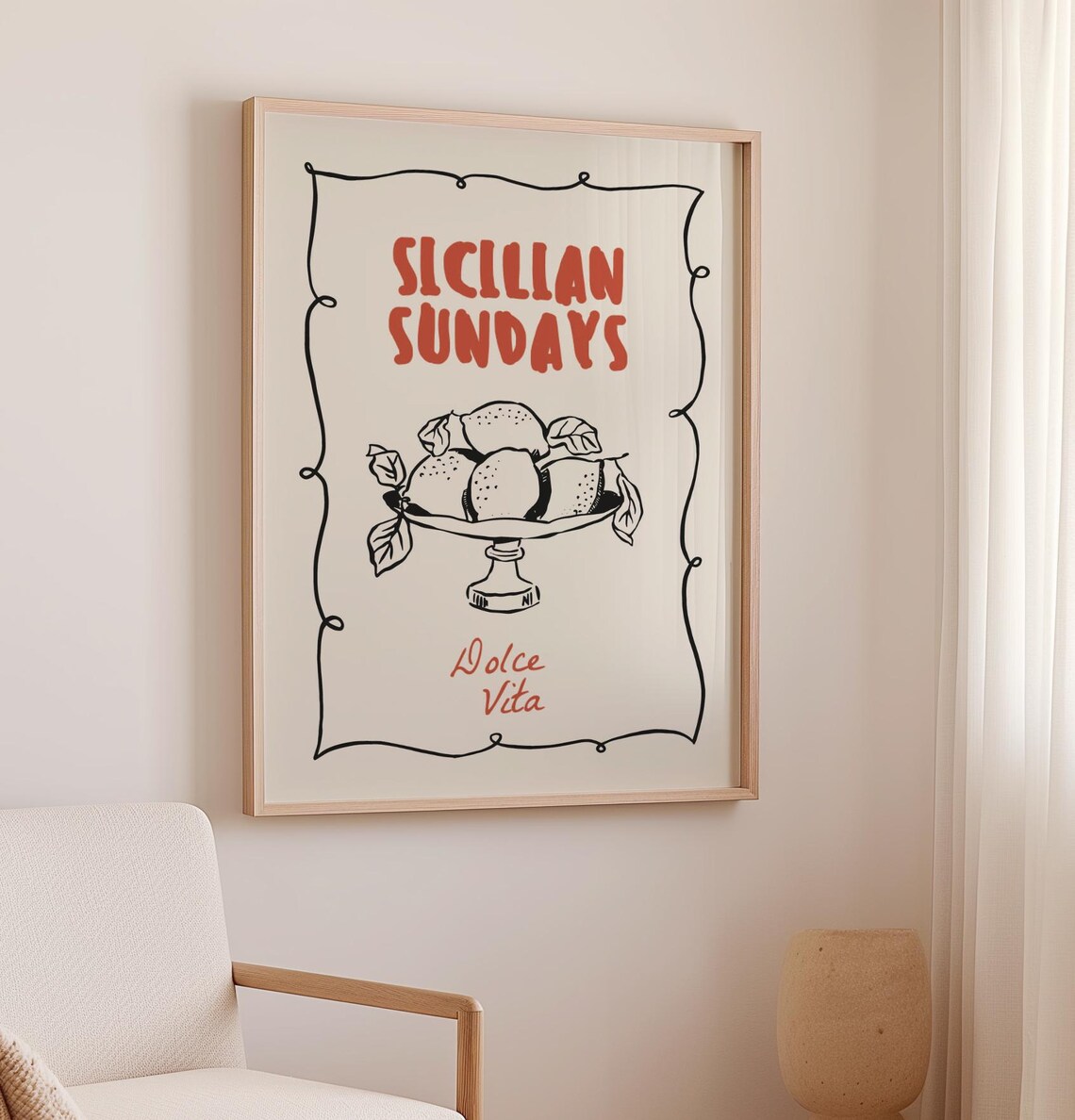 Sicilian Sundays Poster, Italian Kitchen Decor - Image 3