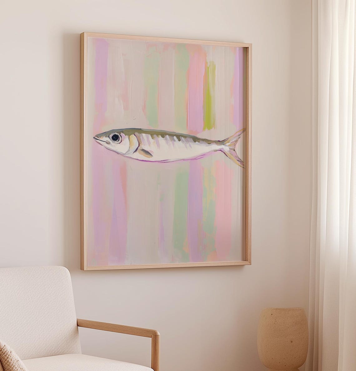 Sardines Art Print Retro Fashion Wall Art Kitchen Foodie Wall Art Sardines Poster Kitchen Food Poster Trendy Cool Girl Print - Image 2