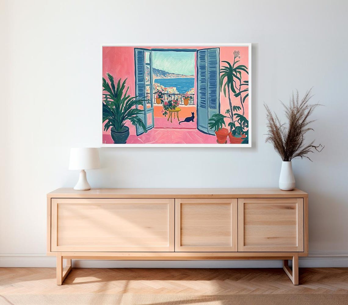 Henri Matisse Poster Farbfrohe Wandkunst Als Matisse Print Matisse Kunstdruck Moderner Horizontaler Kunstdruck Matisse Museum Print - Image 2