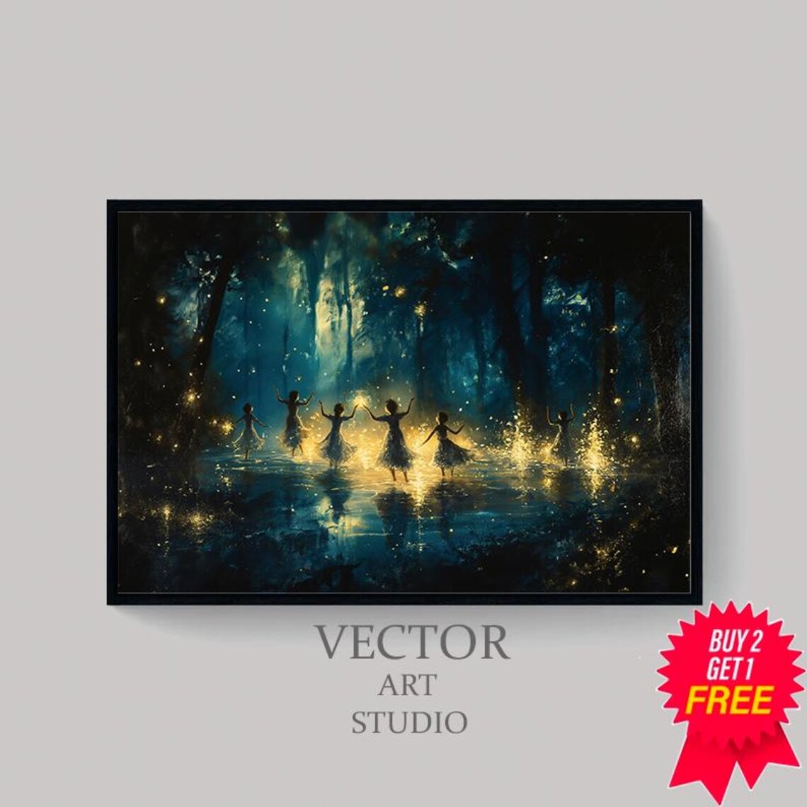Dark Cottagecore Wall Art For The Frame Tv Country Cottage Wall Art Witchy Tv Art Frame Frame Tv Art Moody Vintage Fairies - Image 4