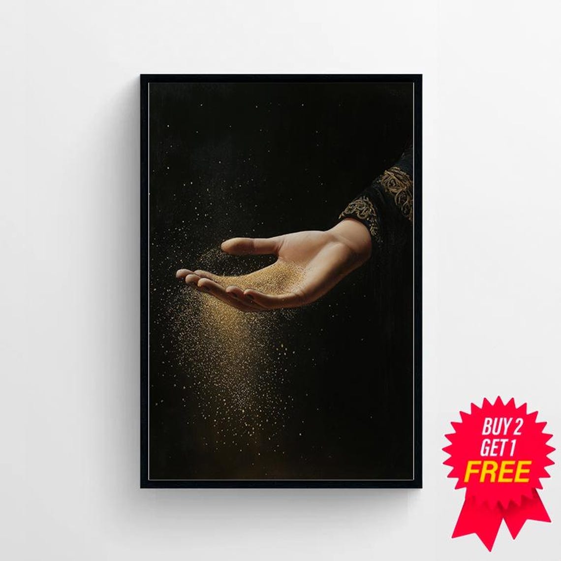 Magical Stardust Vintage Celestial Art Cosmic Stars Witchy Wall Art Spiritism Magical Mystical Print Romantic Dark Academia - Image 4