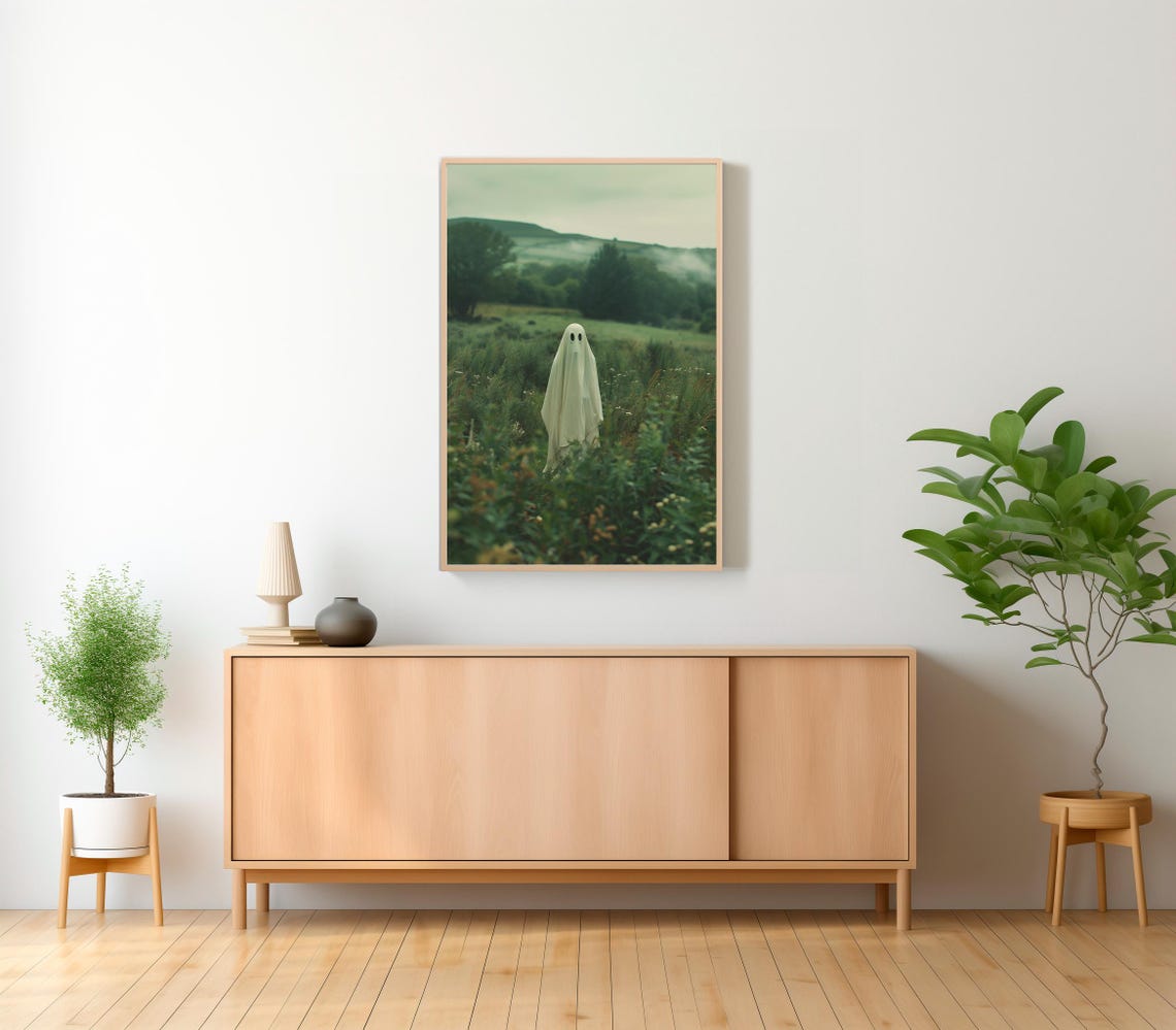 Ghost In The Forest A Ghost In The Highlands Vintage Poster Art Poster Print Dark Academia Ghost Print Gothic Victorian - Image 2