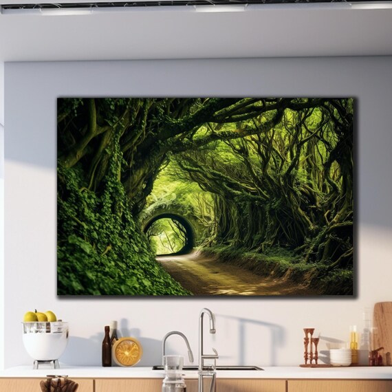 Tempered Glass Wall Art Tree Nature Wall Art Forest Wall Art Wall Hangings Home Decor Extra Large Wall Art Glass Printing Wall Decor