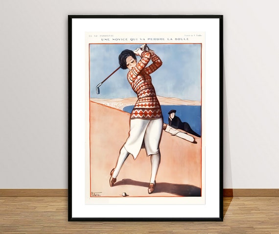 Golf Player Vintage Golf Sport Poster Golf Lovers Golf Gifts Golf Lover Gift Golf Art Work