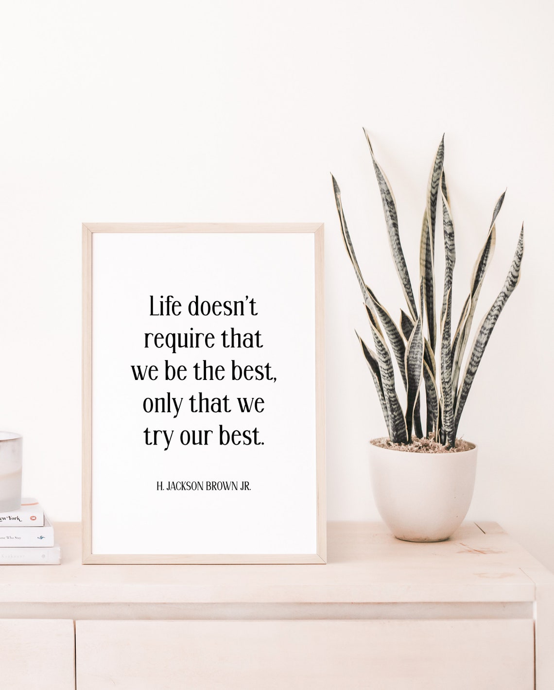 Famous Quote Printh Jackson Brown Typography Poster Wall Art Motivational Decor Bedroom