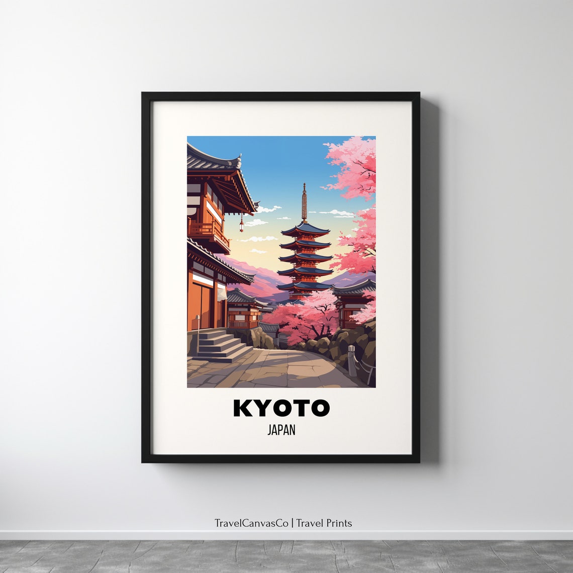 Kyoto Japan Travel Print Japan Wall Decor Kyoto Poster Japan Travel Prints Kyoto Art Print Kyoto Wall Art Kyoto Gift