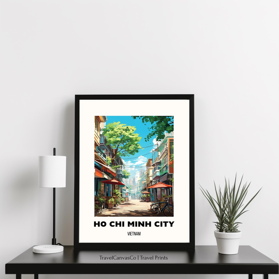 Ho Chi Minh City Vietnam Travel Poster Wall Art Ho Chi Minh City Print Gift Travel Artwork Vietnam Home Decor Art - Image 3