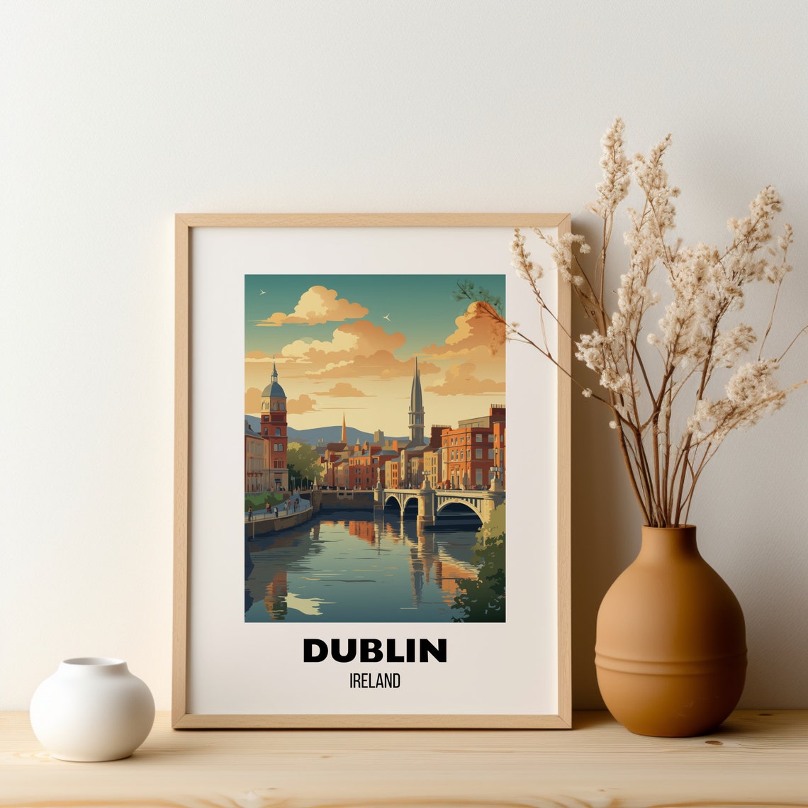 Dublin Europe Travel Poster Art Print - Image 2