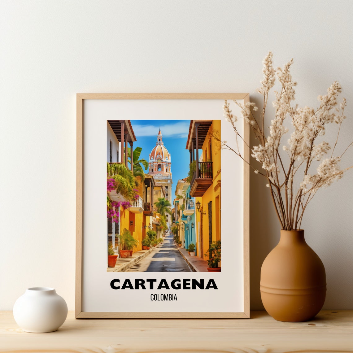 Cartagena City Gift Wall Art Print - Image 2