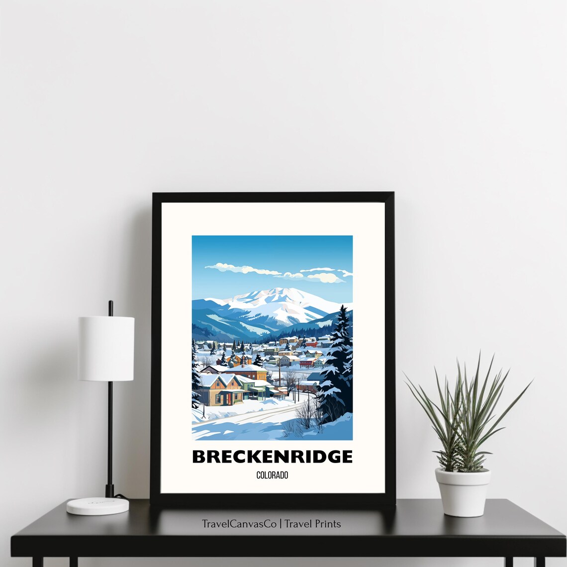 Breckenridge Ski Resort Travel Poster - Image 3
