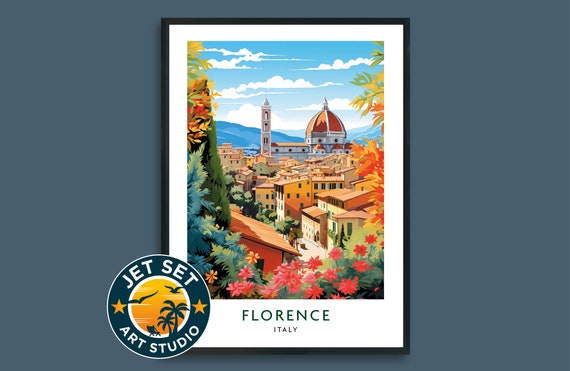 Florence Italy Travel Print Poster Wall Art Framed Unframed Canvas Gift
