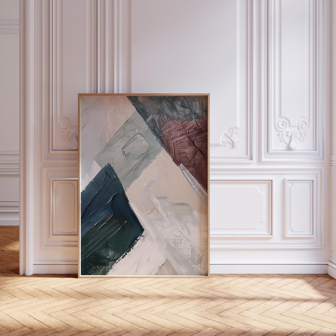 Scandinavian Minimalist Abstract Color Blocks Poster