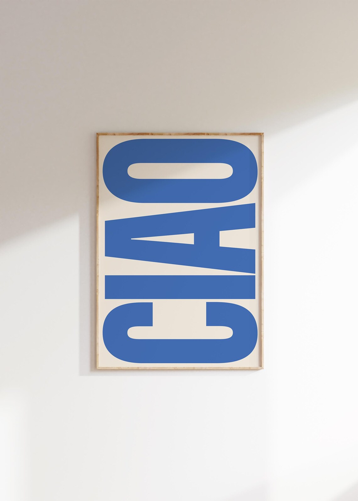 Ciao Typography Retro Poster Art Print - Image 2