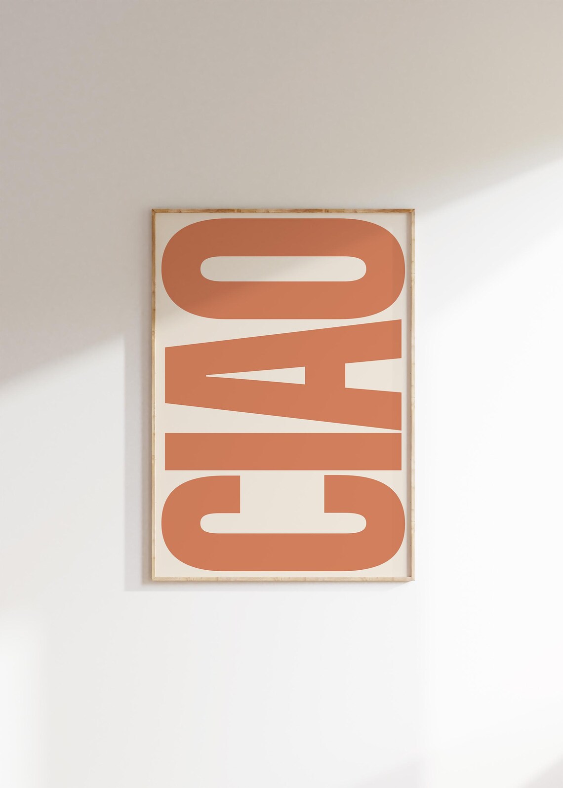Ciao Typography Poster, Italian Retro Boho Art - Image 2