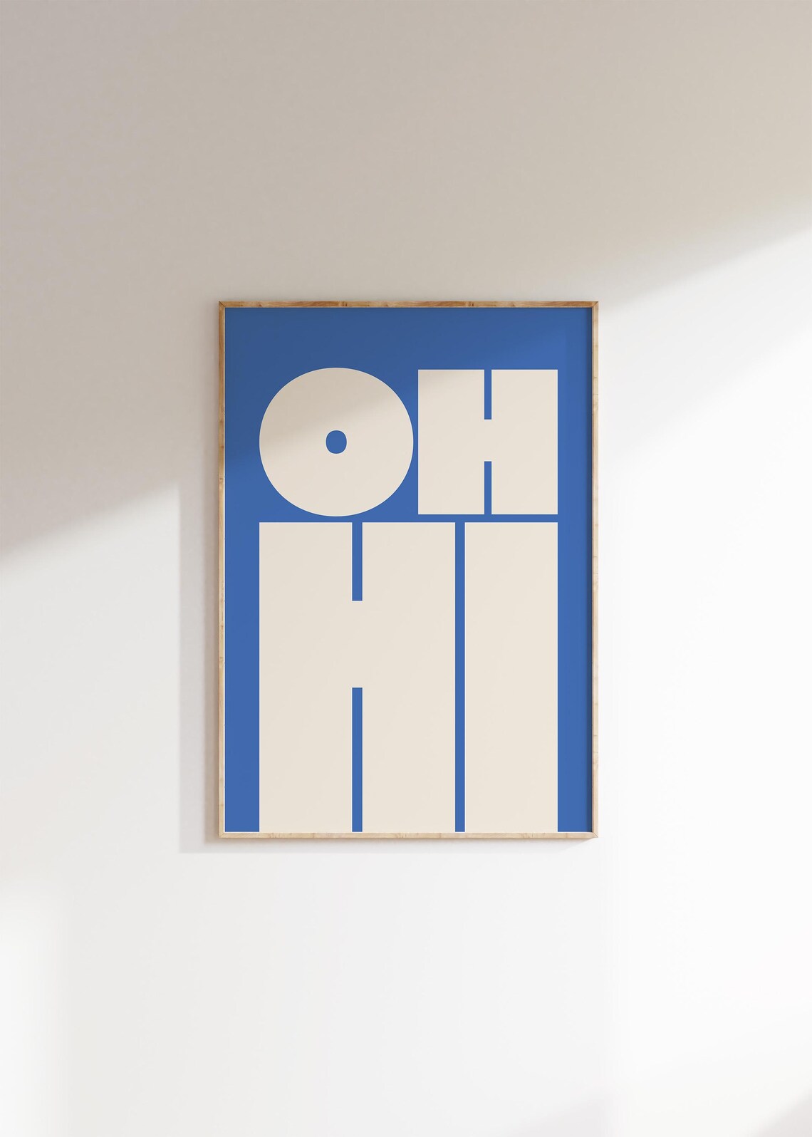 Oh Hi Print, Modern Typography Wall Art - Image 2