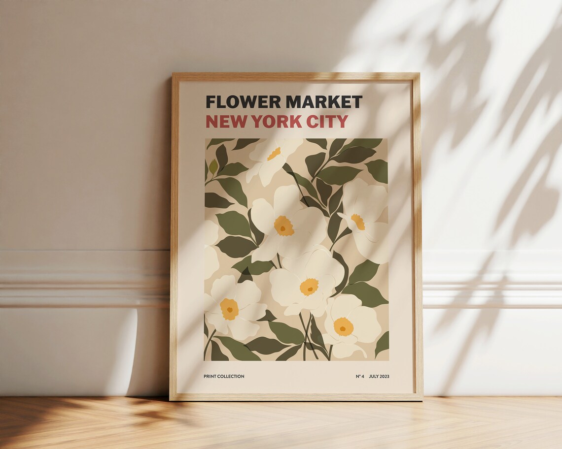 Flower Market Wild Rose Botanical Art Print - Image 2