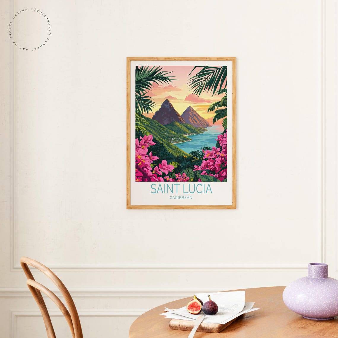 Saint Lucia Home Decor Travel Poster - Image 4