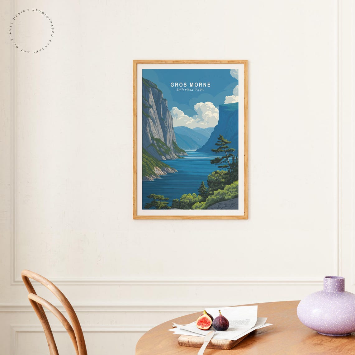 Gros Morne Travel Poster, Canada Minimalist Landscape - Image 4