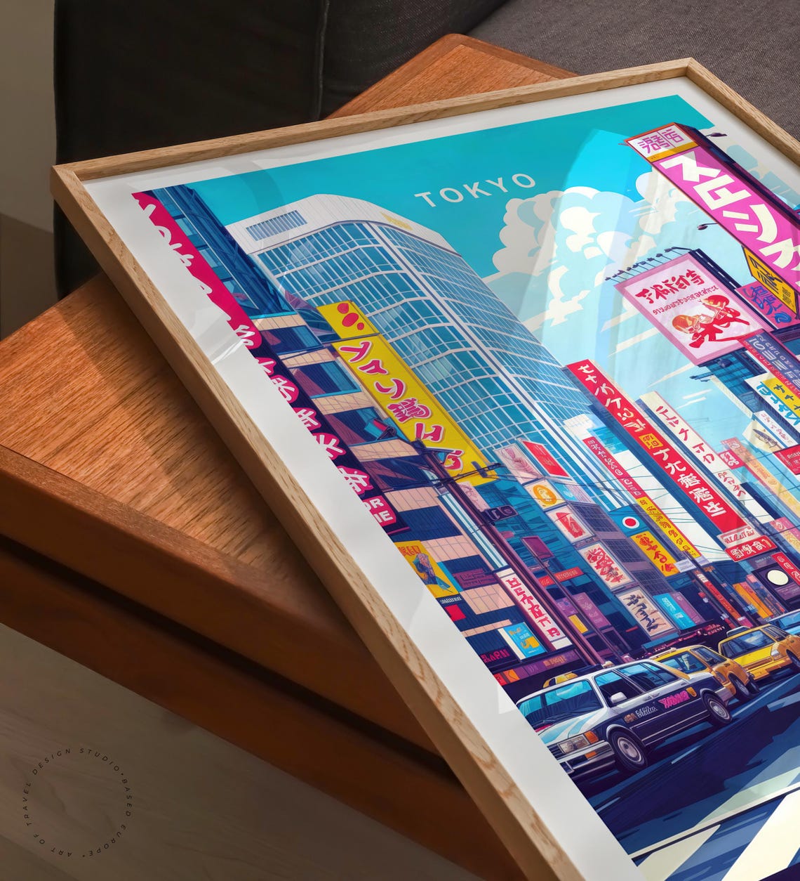 Tokyo Travel Poster, Minimalist Cityscape Art Print - Image 6