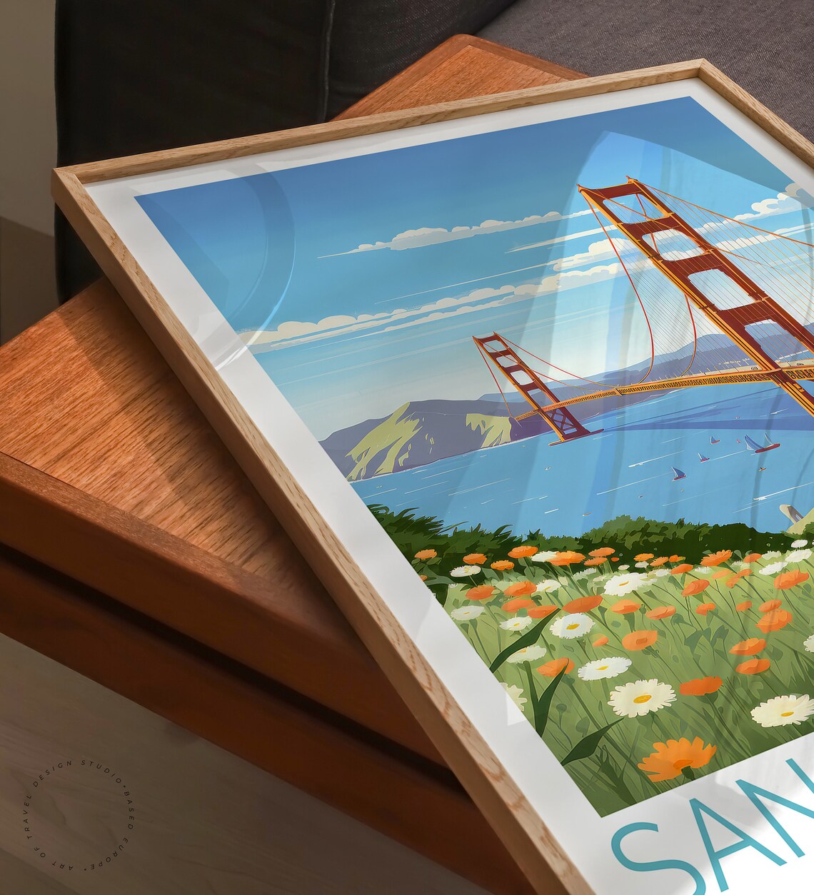 San Francisco California Wall Art Travel Poster - Image 3