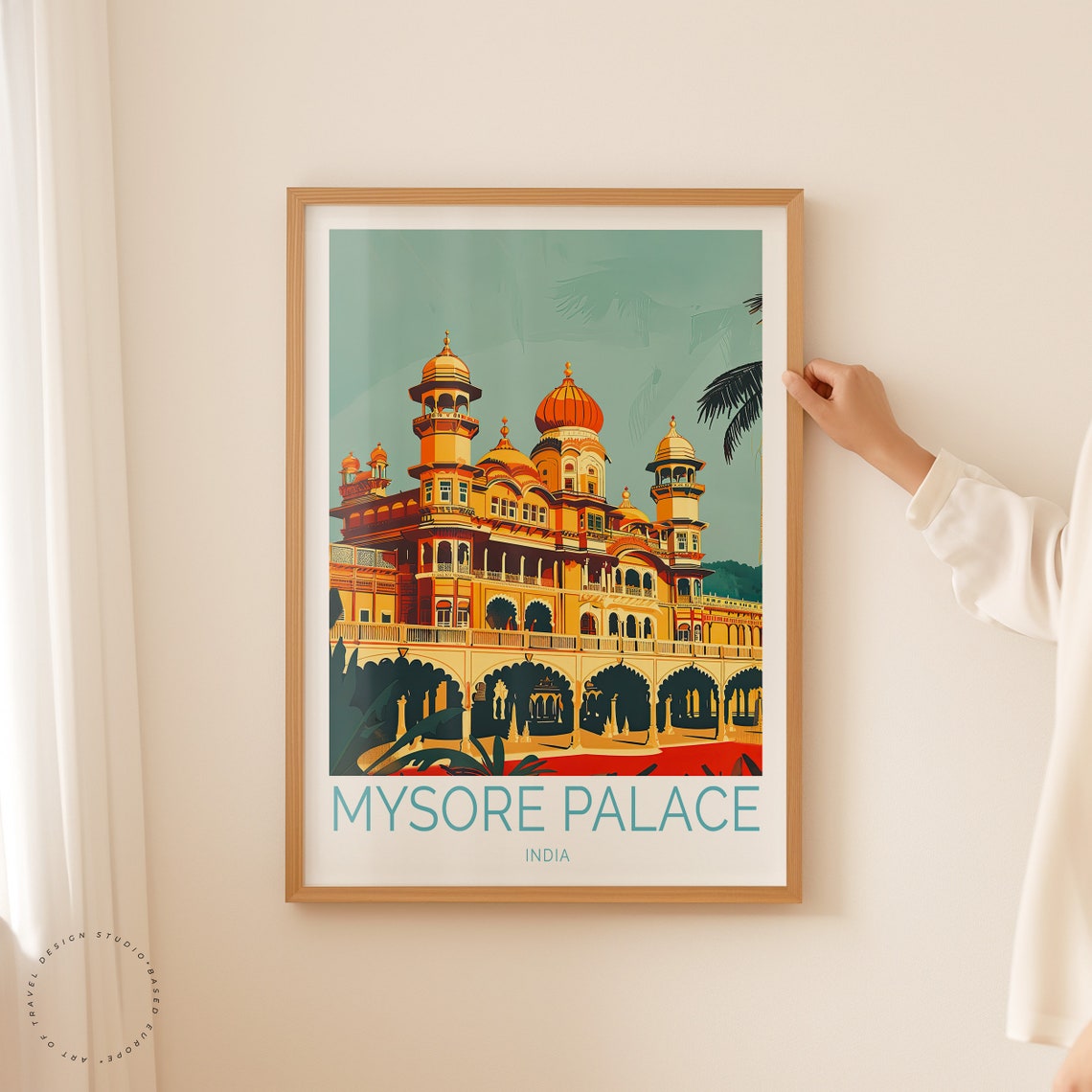 Mysore Palace India Golden Royal Palace Facade Day View Poster - Image 2