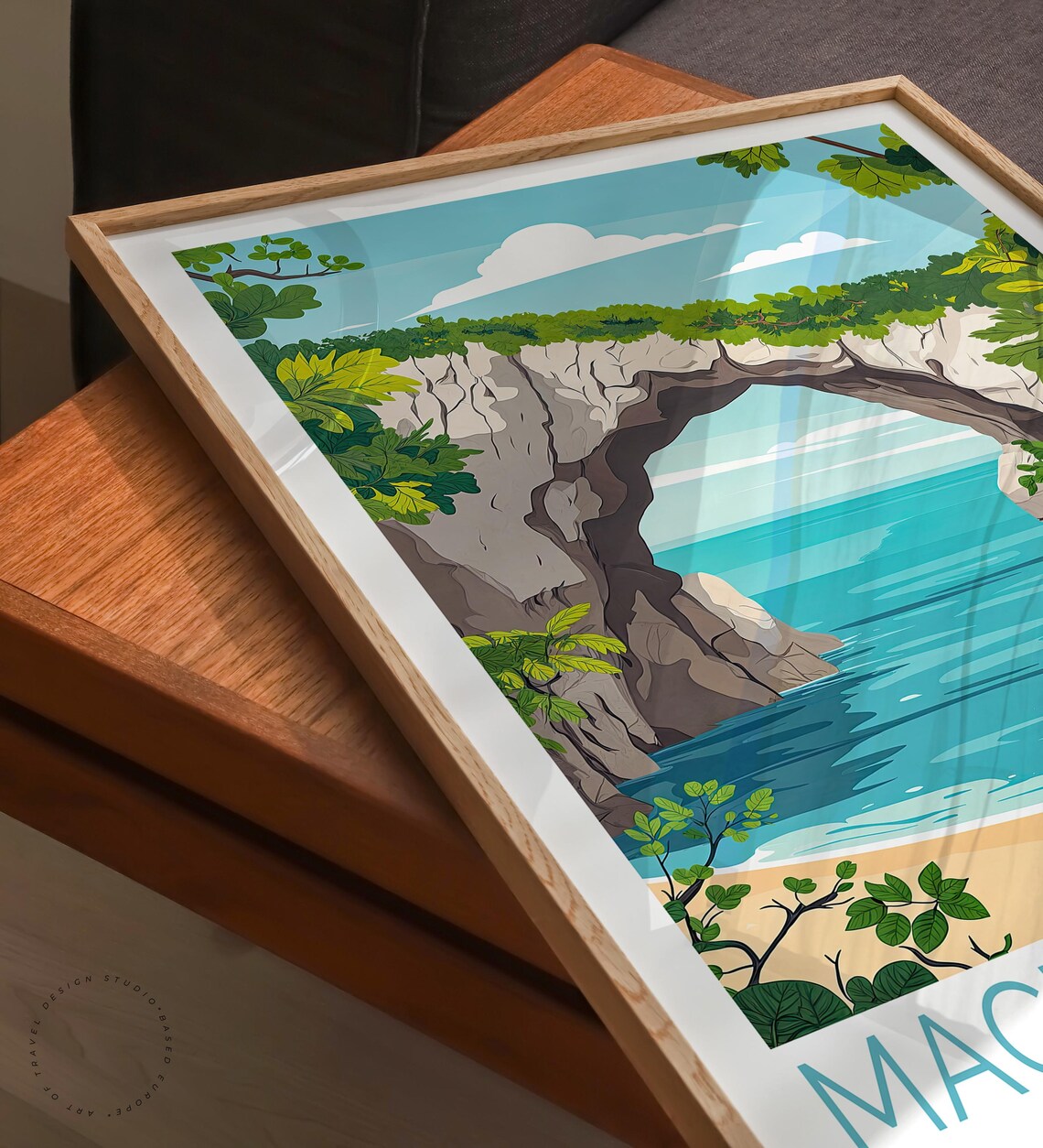 Mackinac Island Travel Poster, Michigan Coast Art Print - Image 3